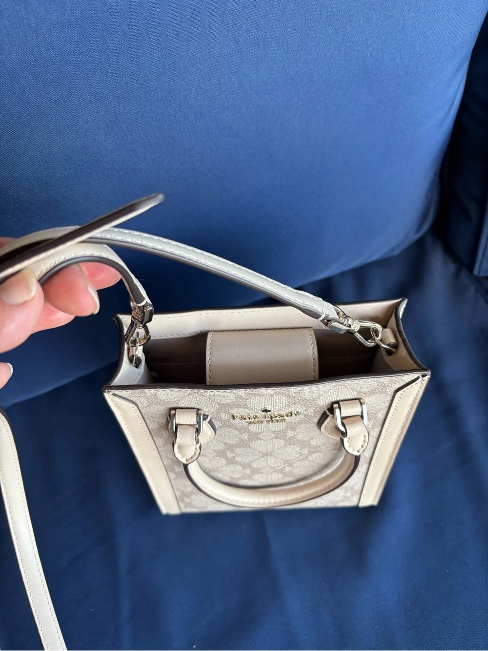 kate spade Small Cream Floral Mini Crossbody Bag